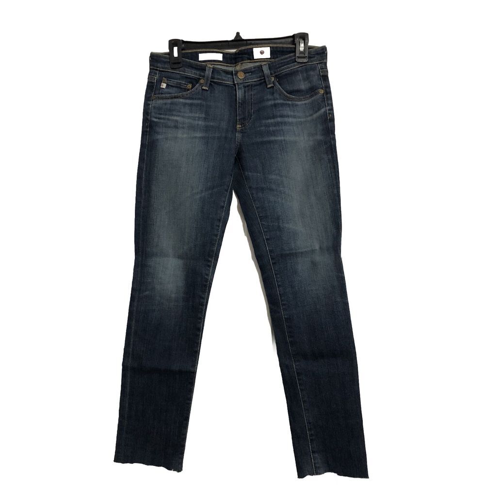 AG Adriano Goldschmied Women's Straight Leg Jeans - Dark Blue